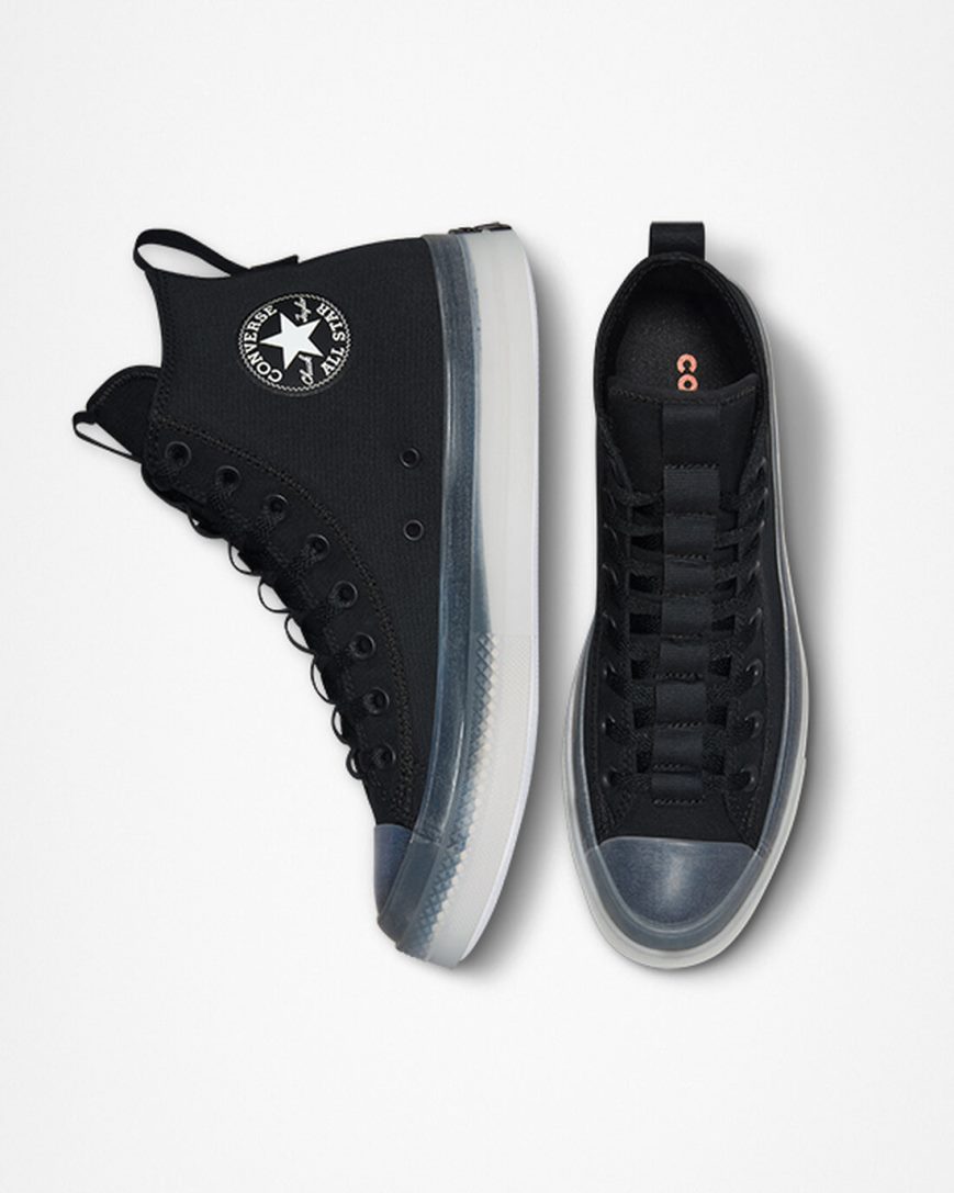 Tenisi Inalti Barbati Converse Chuck Taylor All Star CX Explore Negrii Albi | RO 0RCDG169